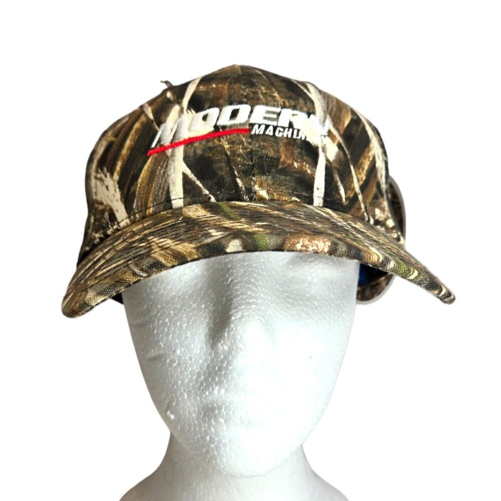 REAL TREE Modern Machinery Camo Adjustable Hunting Baseball Golf Cap Hat NEW‎